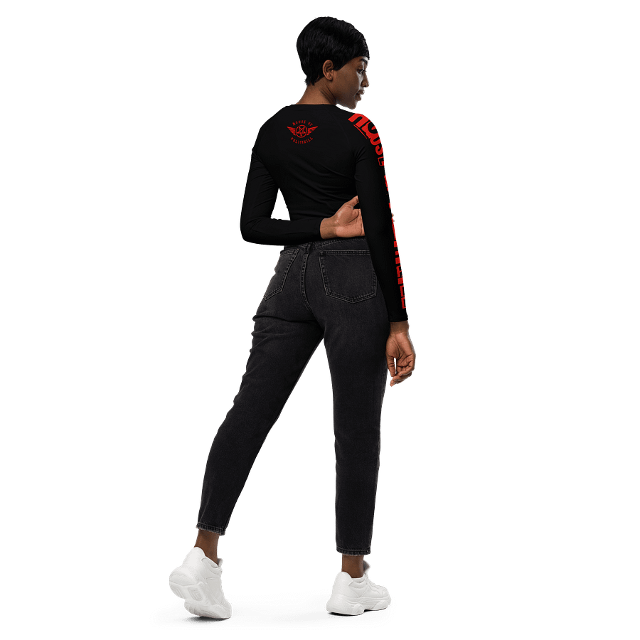 Psycho Oracle // Recycled Long Sleeve Crop Top product image (7)