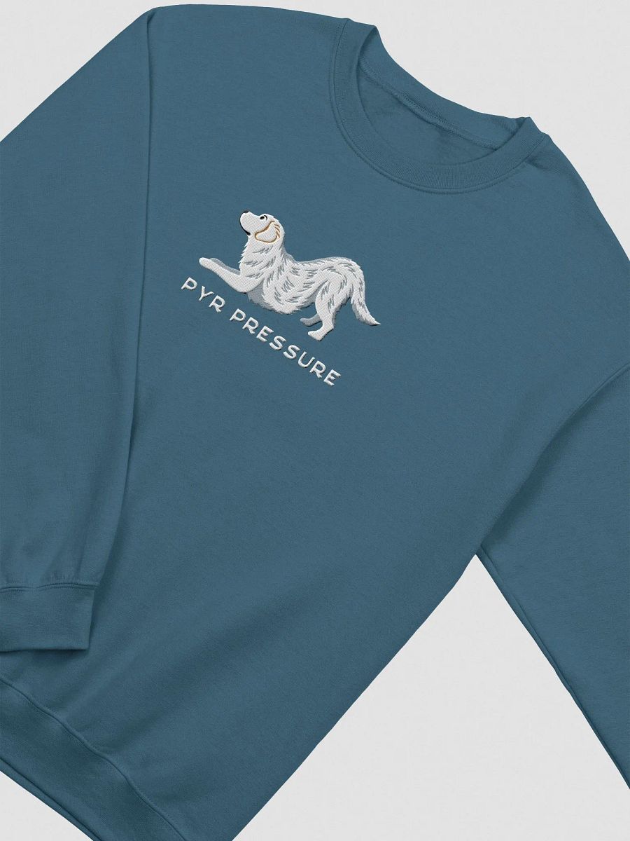 Pyr Pressure Sweatshirt (Embroidered) of a Great Pyrenees product image (5)