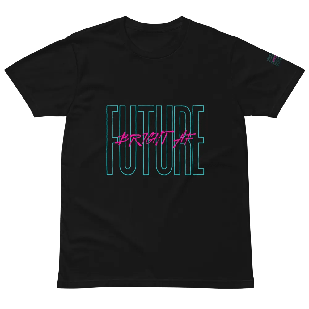 Future Bright AF Heavy weight Tees Unisex Designed by Anopa Silver product image (2)