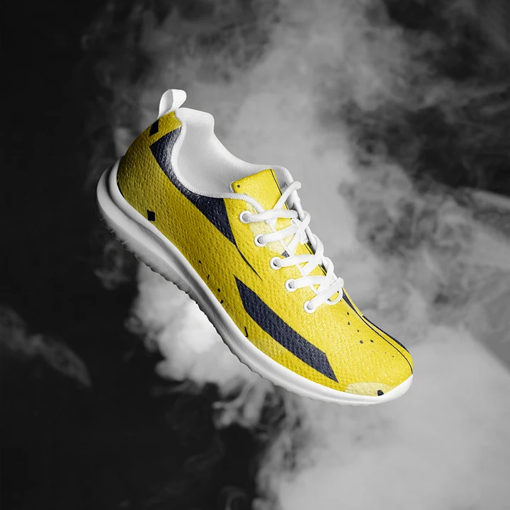 Yellow Abstract Men's Athletic Shoes #560 product image (2)