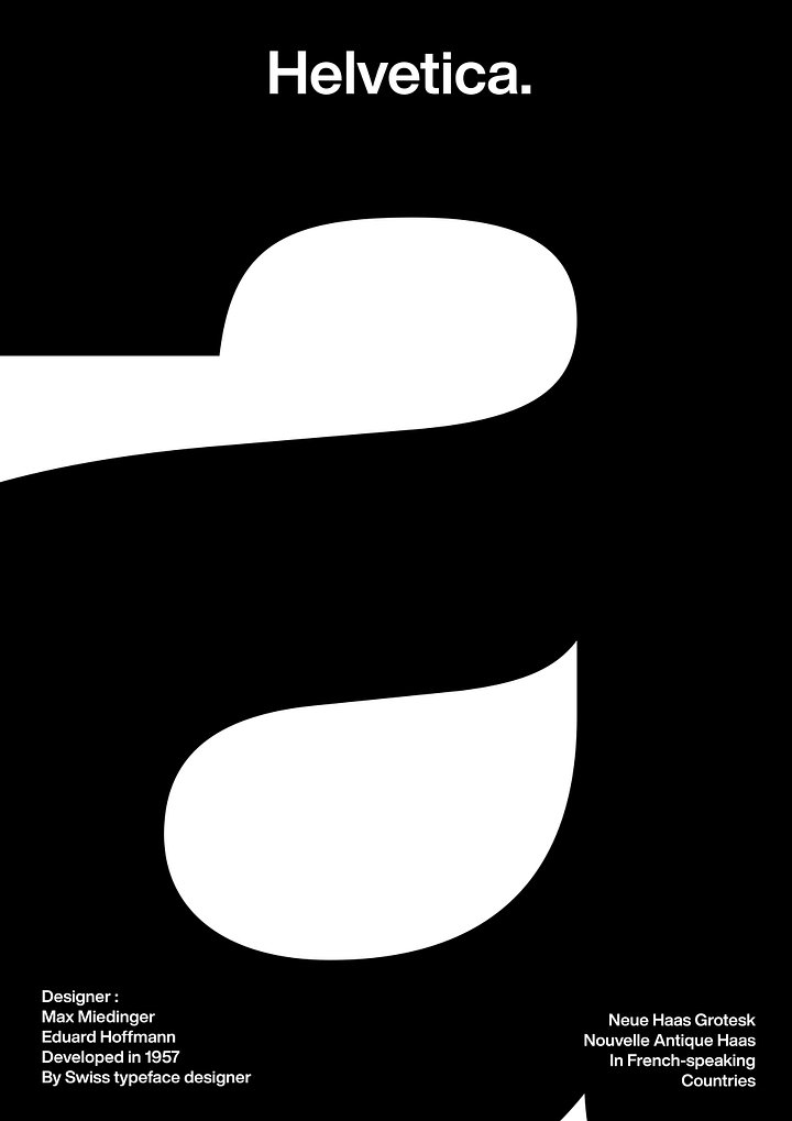 Helvetica Big A Poster product image (1)