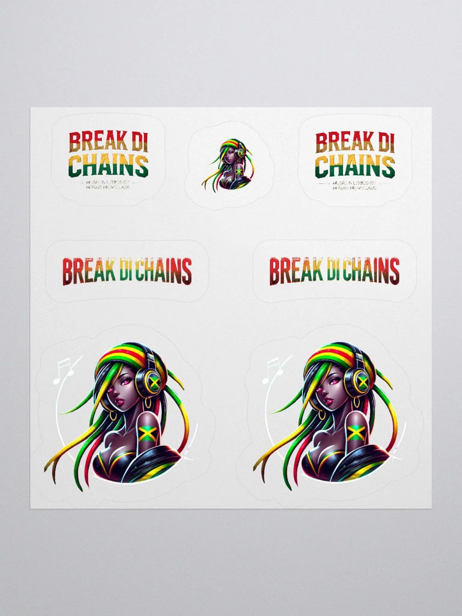 🔥 Break Di Chains – Roots Reggae Sticker Pack (Multiple Sizes) product image (1)
