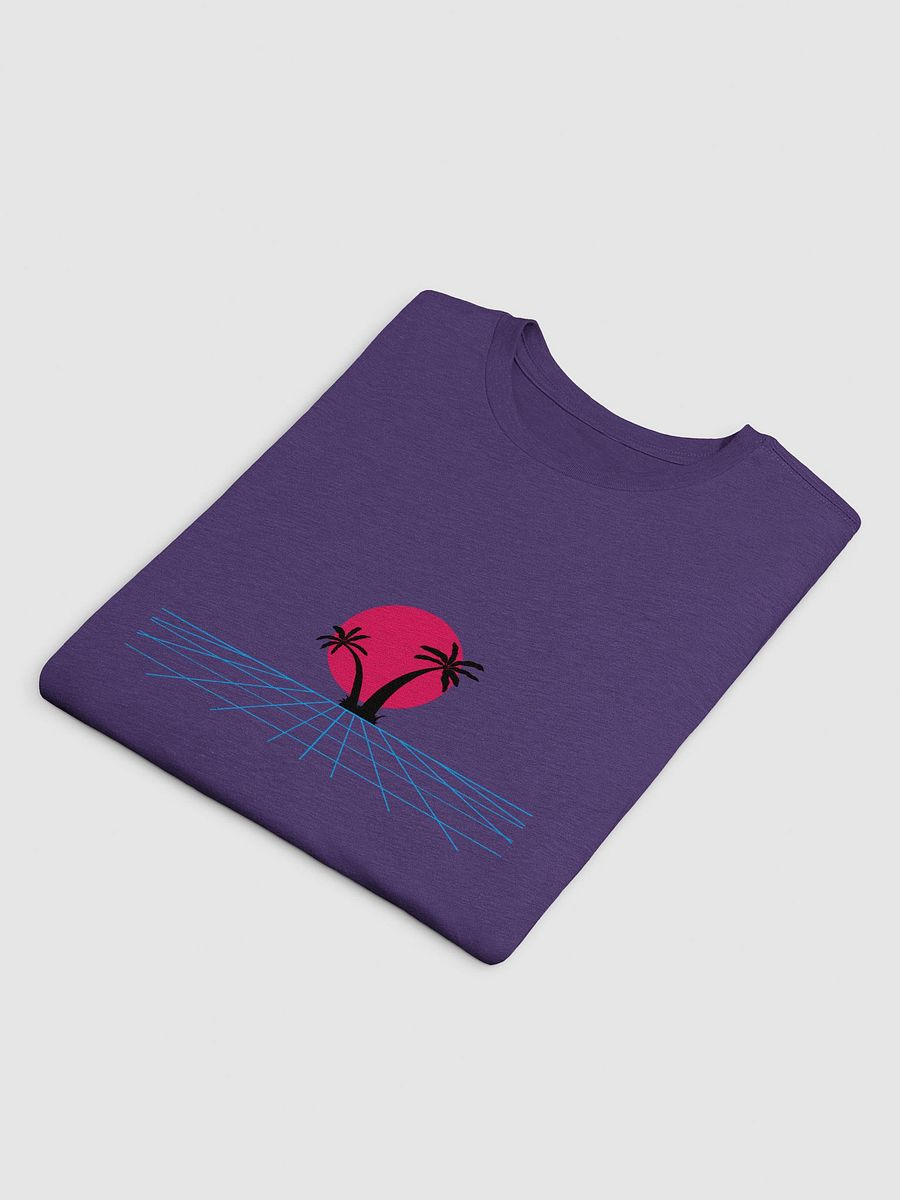 Retro-Futuristic Grid Sun T-Shirt product image (4)