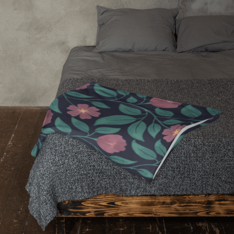 Crimson Cascade Throw Blanket product image (3)
