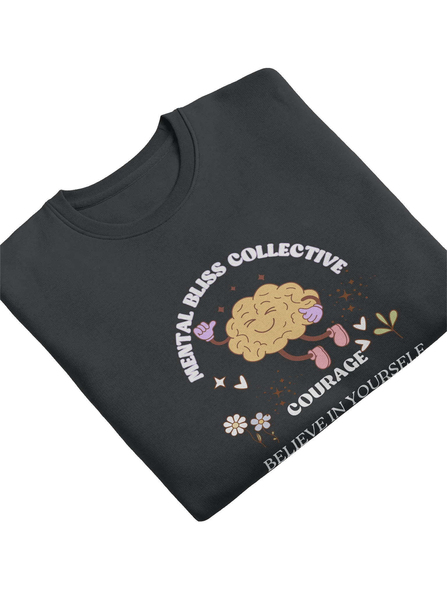 Courage - Believe in Yourself Mental Bliss Collective Unisex Eco Sweatshirt – Embrace Courage & Confidence product image (5)