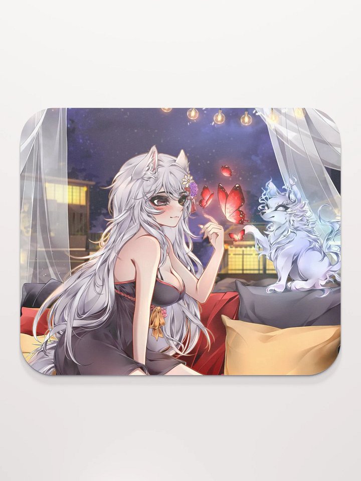 Nighttime Butterfly Mouse Pad product image (2)