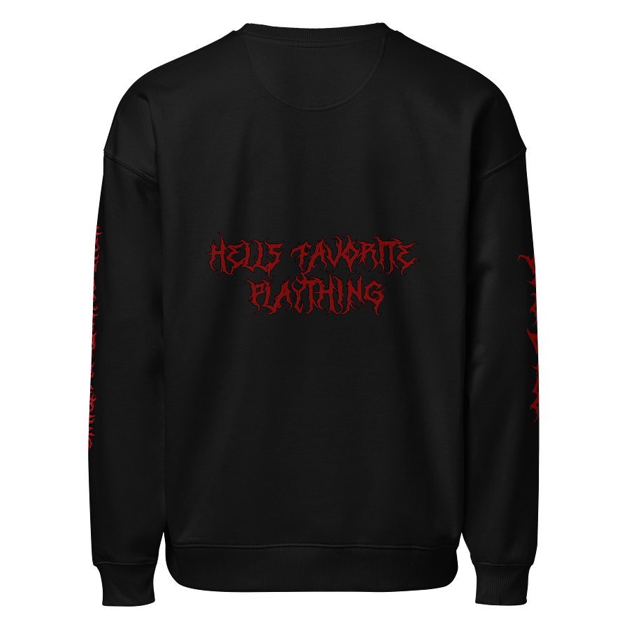 EVIL DOLL UNISEX OVERSIZED SWEATSHIRT product image (2)