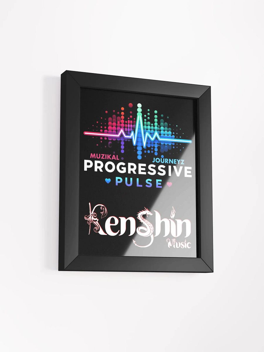 Progressive Pulse Soundwave Framed Poster product image (2)