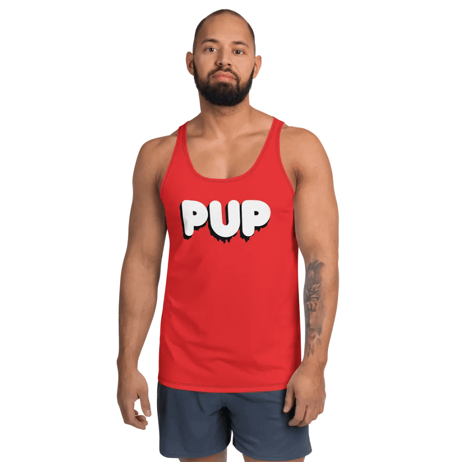 Identity Tank - PUP - Red / Black / White product image (3)