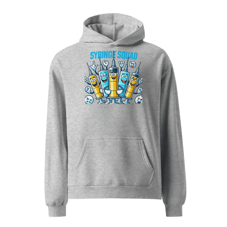 Syringe Squad Cartoon Oversized Hoodie product image (3)