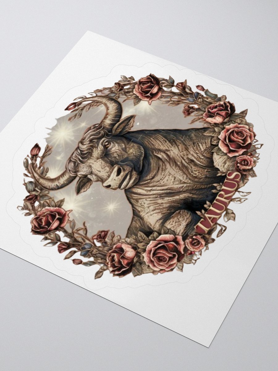 Taurus Zodiac Sticker - Exclusive Bull Design | TDS Music product image (9)