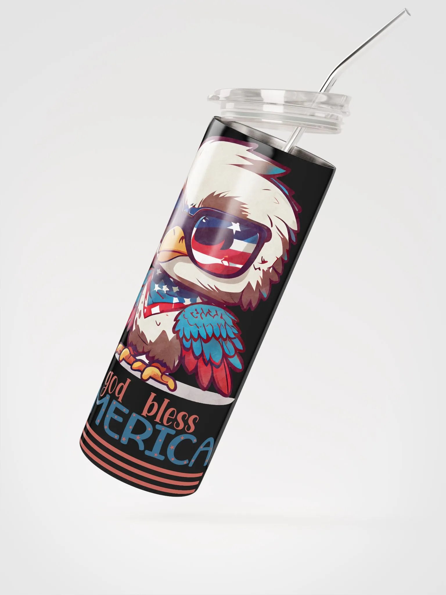 Patriotic Eagle Stainless Steel Tumbler product image (2)