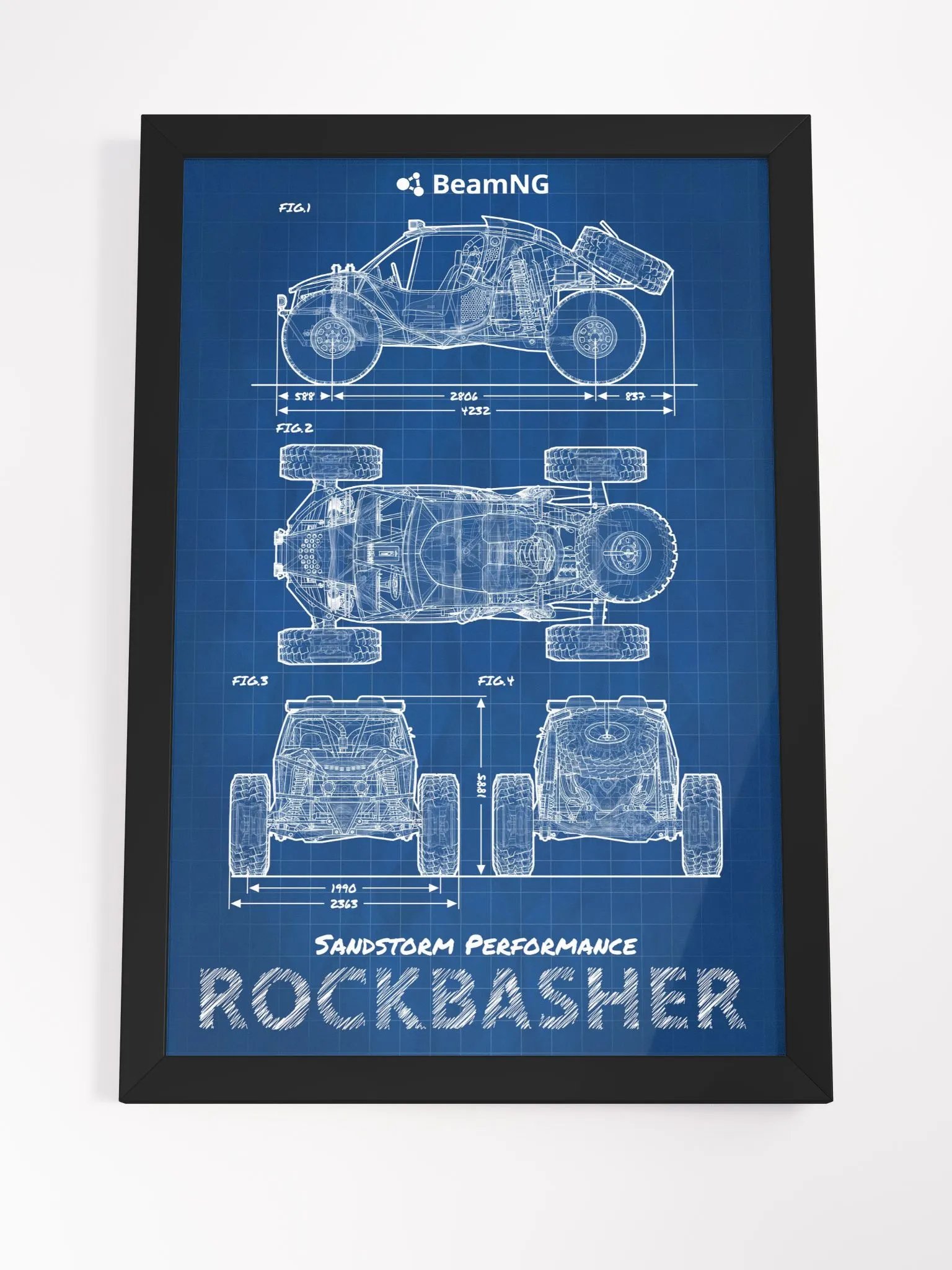 Framed Poster: SP Rockbasher Blueprint product image (4)
