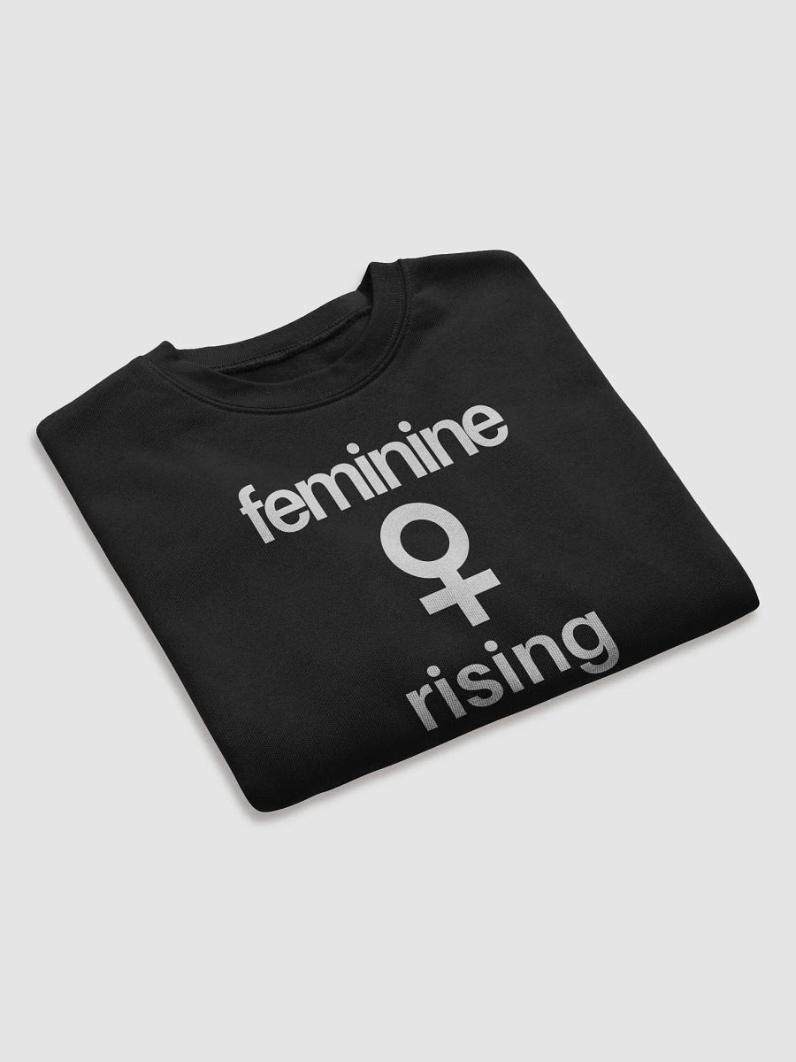 Feminine Rising Cropped Sweatshirt. (White Font) product image (7)