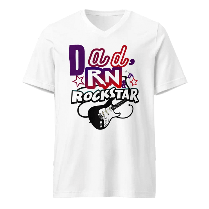 Rockstar Dad RN V-Neck Tee product image (1)