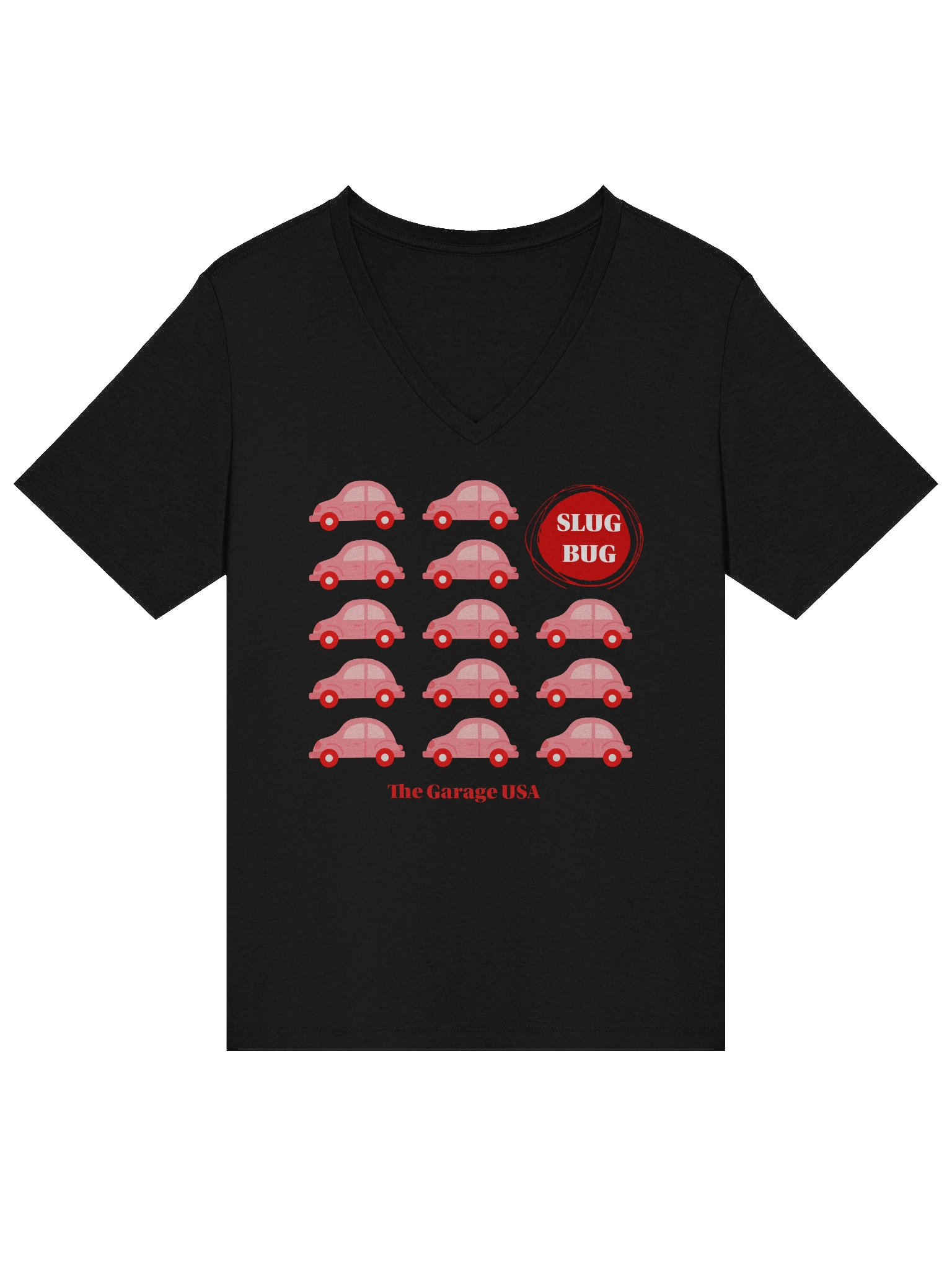 Slug Bug Red T-Shirt (Women's V-Neck) product image (3)