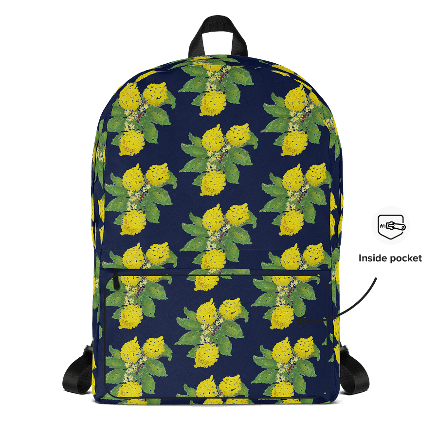 Lemon Love Blue Backpack product image (5)