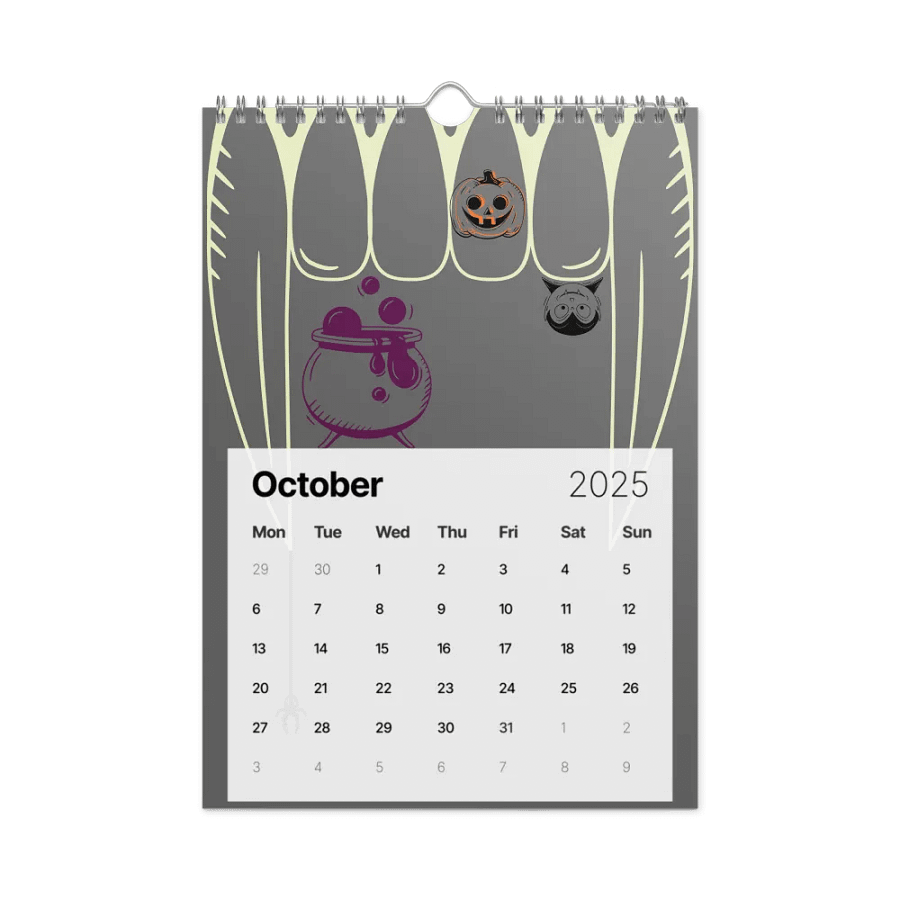 Neon Vibes 2025 Wall Calendar product image (12)