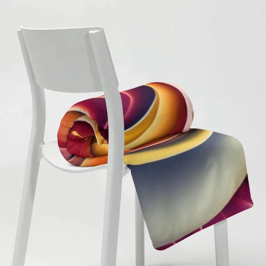 Exotic Surrealistic Rose Throw Blanket product image (9)