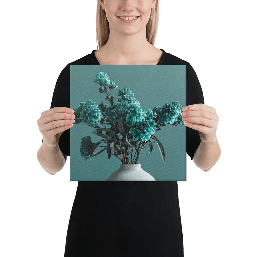 Teal Flower Wall Art #576 product image (2)