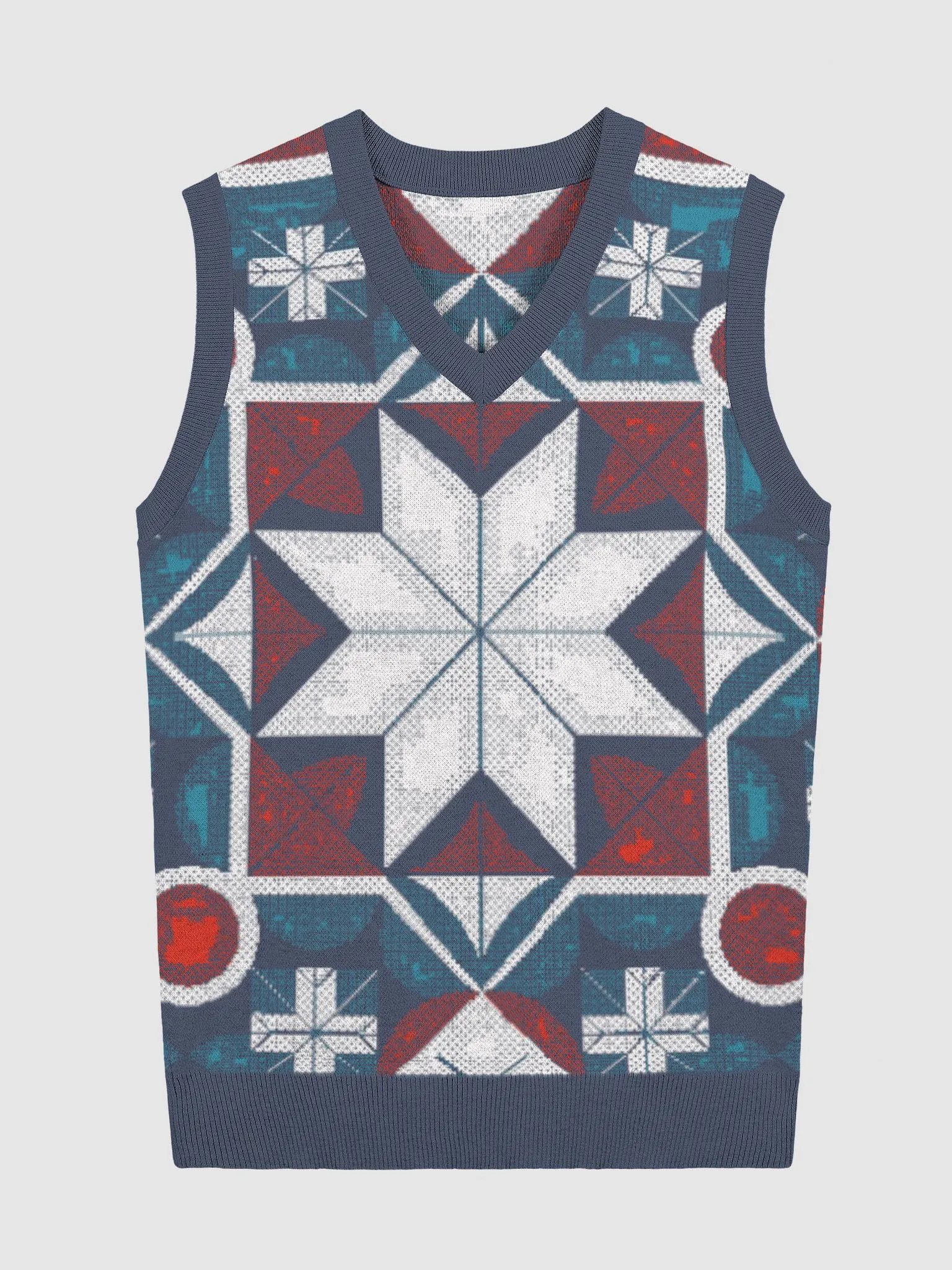 KaleidoStar patterned Jacquard Sweater V-Neck Vest product image (2)