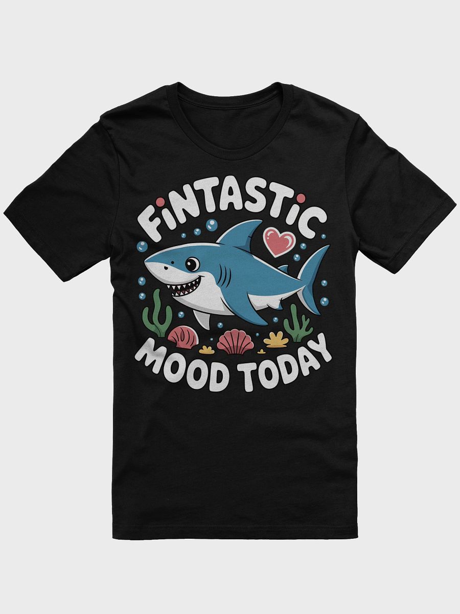 Fintastic Mood Cartoon Shark T-Shirt product image (4)