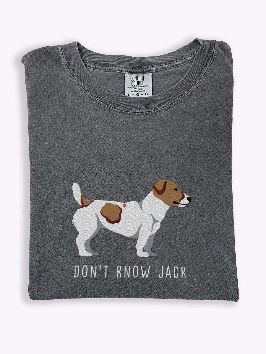 Don't Know Jack T-Shirt(Embroidered) of a Jack Russell Terrier product image (1)