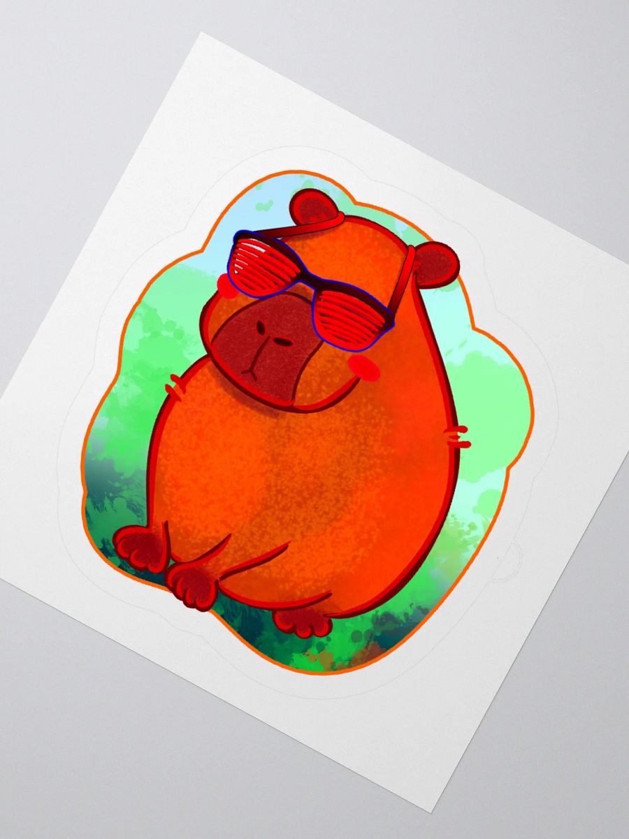 Capy Sun Sticker product image (4)