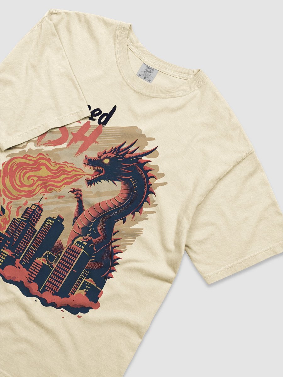 Fiery Dragon Destruction | 'Burned to Ash' Art Heavyweigh T-Shirt product image (38)