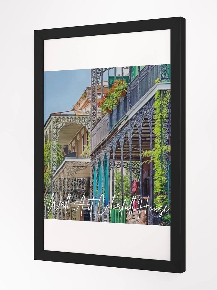 Art Colorful House Framed High-Quality Matte Poster (in) product image (2)