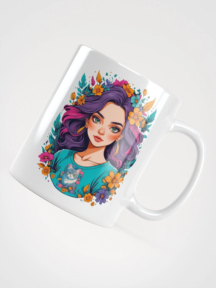 Bloomcore Flower Girl Coffee or Soup Mug - 11 oz - 15 oz - 20 oz - v2 product image (3)
