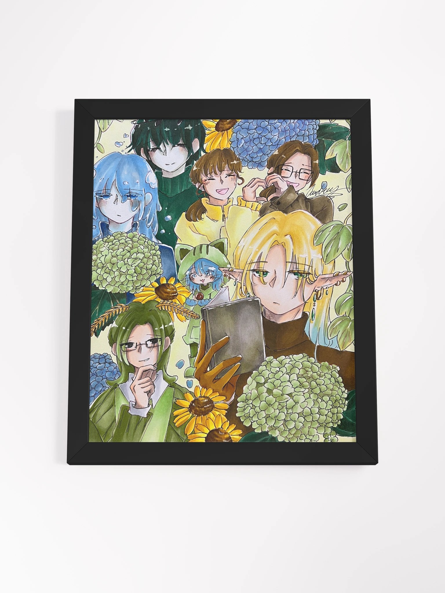 Green, Yellow, and Blue - Framed Matte Poster product image (4)