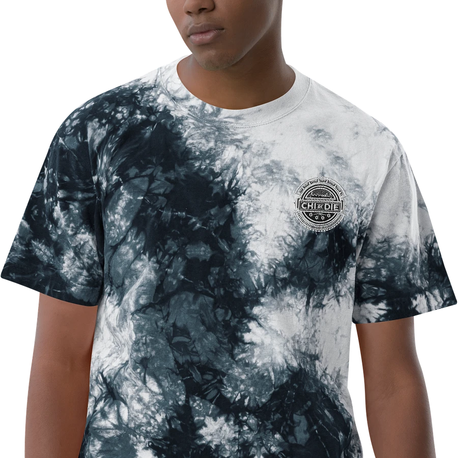 CHI or DIE Black&White Tie-Dye Overside T-shirt product image (10)