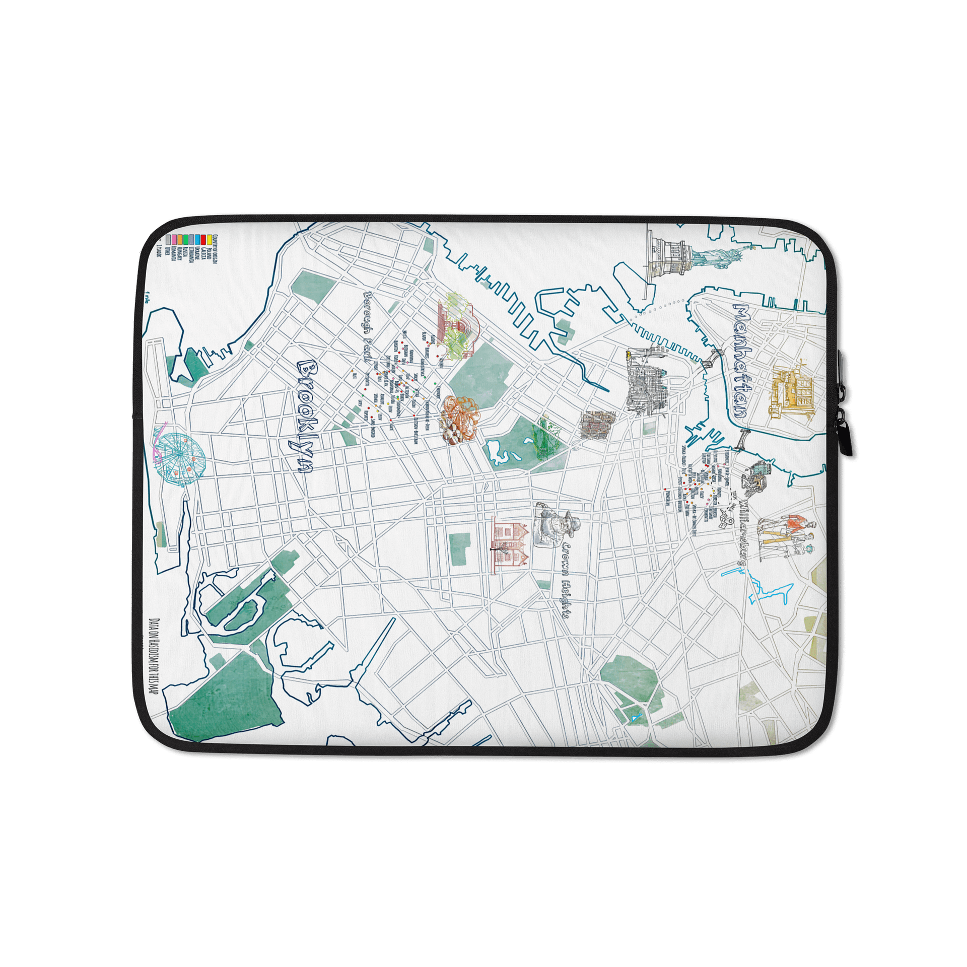 The Big Map Laptop Sleeve product image (1)