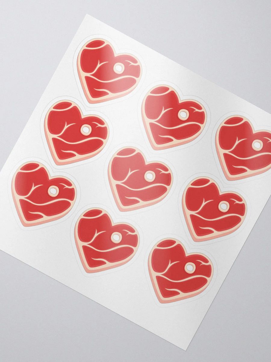 Mini Steak Heart Stickers product image (2)