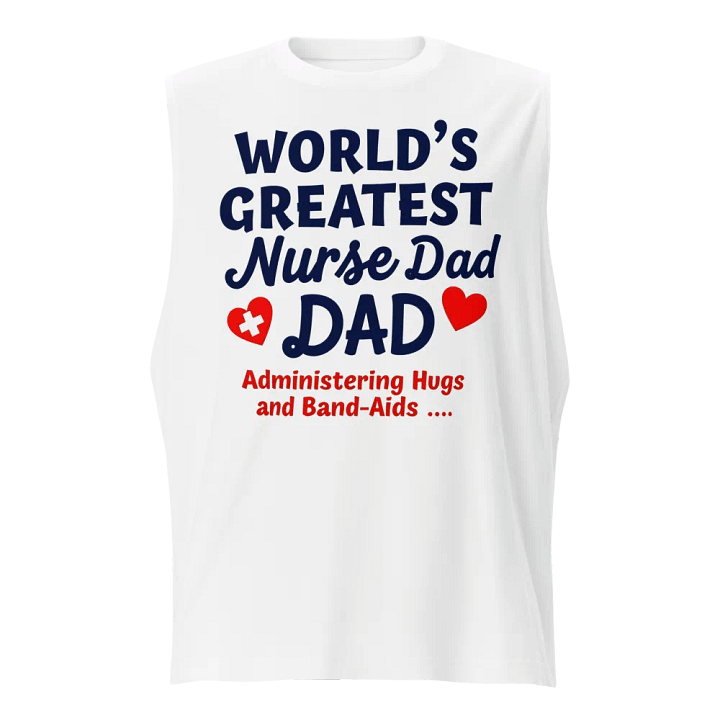 World's Greatest Nurse Dad Muscle Tank product image (1)