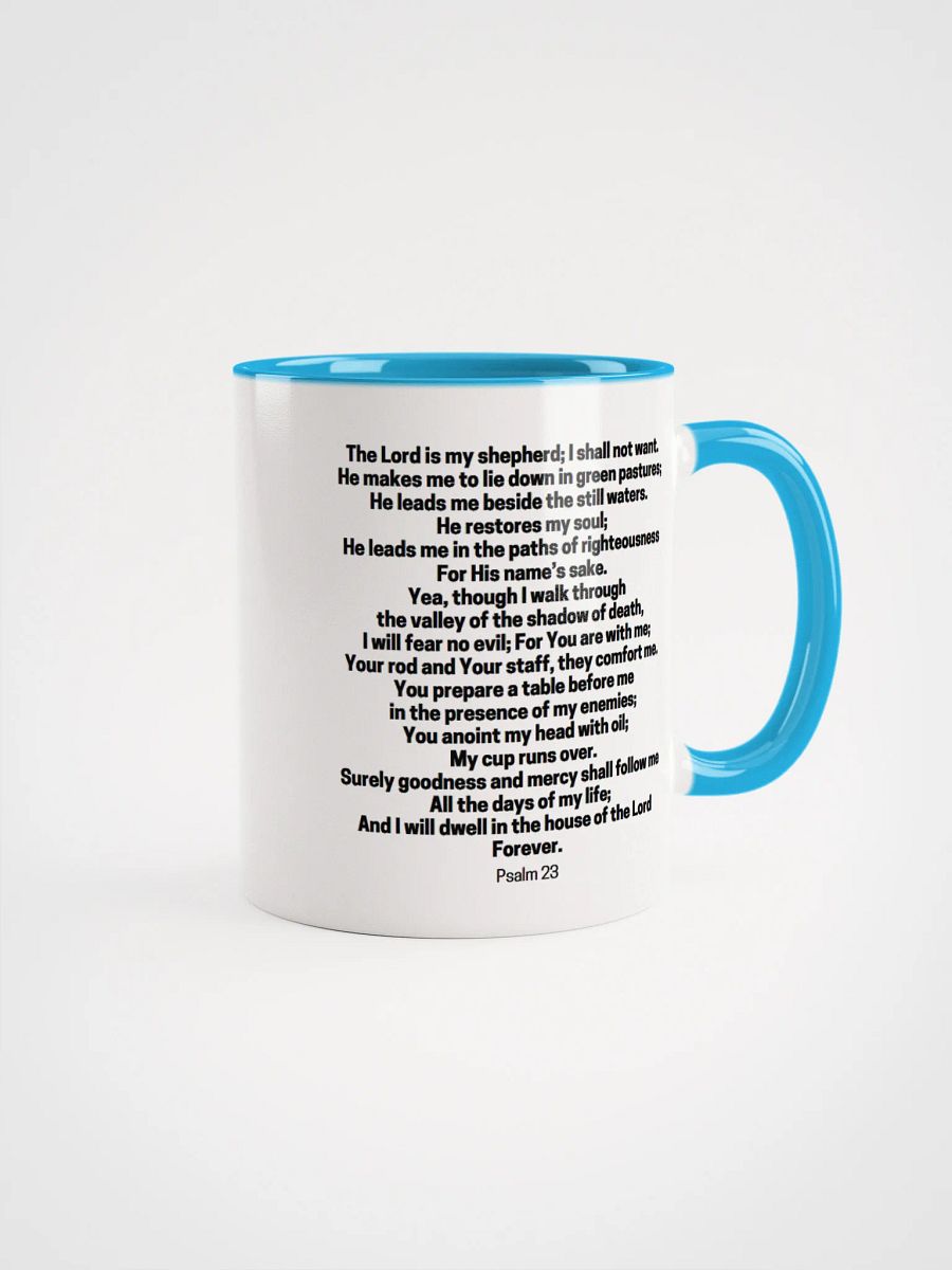 The Lord Is My Shepherd Psalm 23 Two-Tone Mug 11/15oz product image (8)