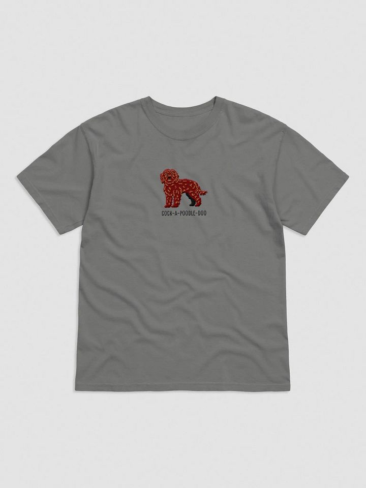 Cock-A-Poodle-Doo T-Shirt(Embroidered) of a Cockapoo(Chocolate) product image (4)