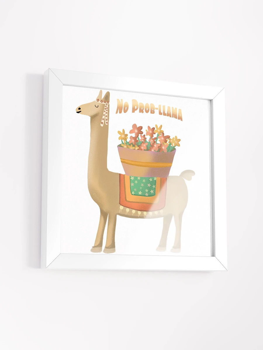 No Prob Llama Cute Framed Picture product image (11)