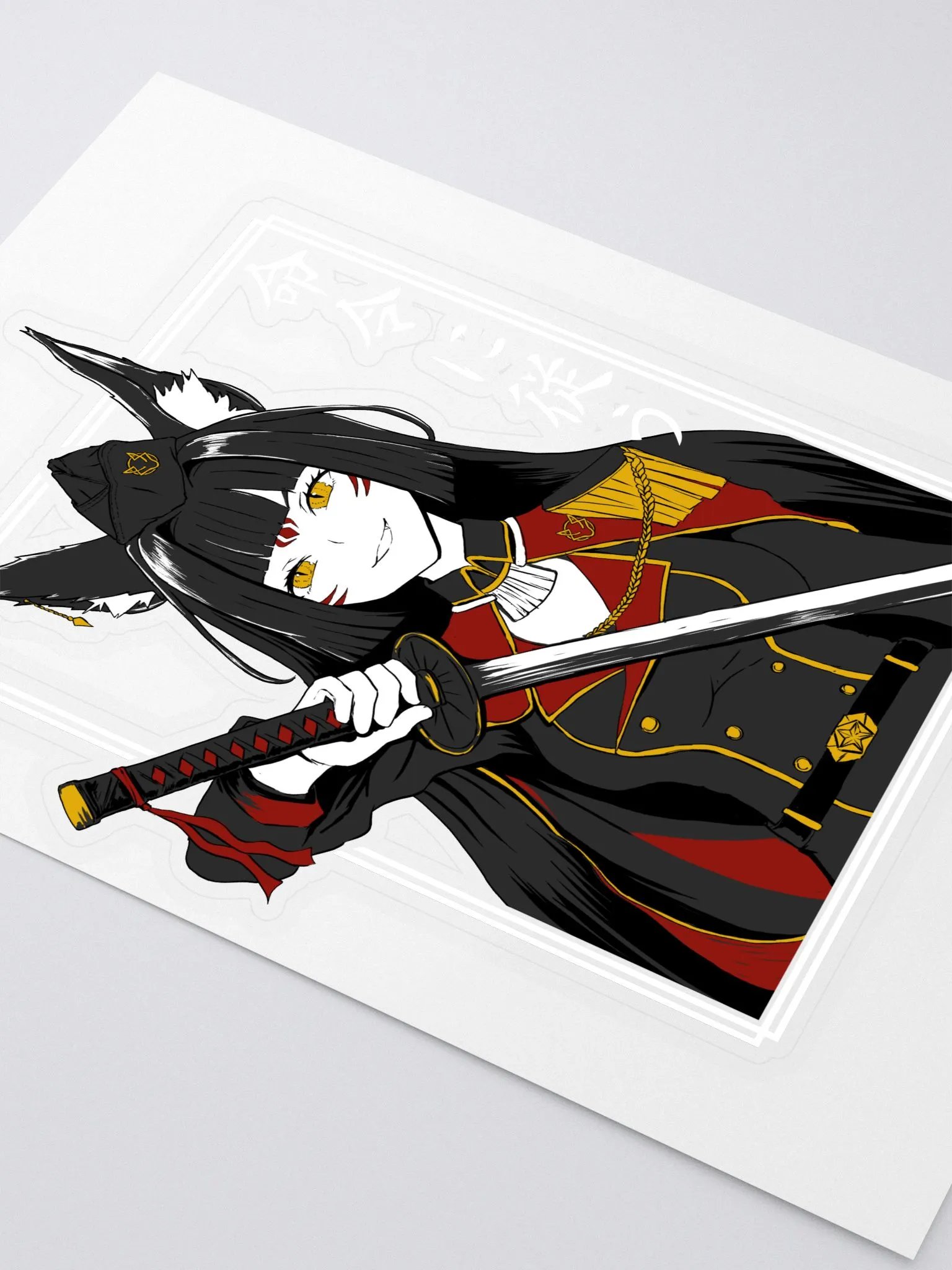 Fox Commander black sticker product image (3)