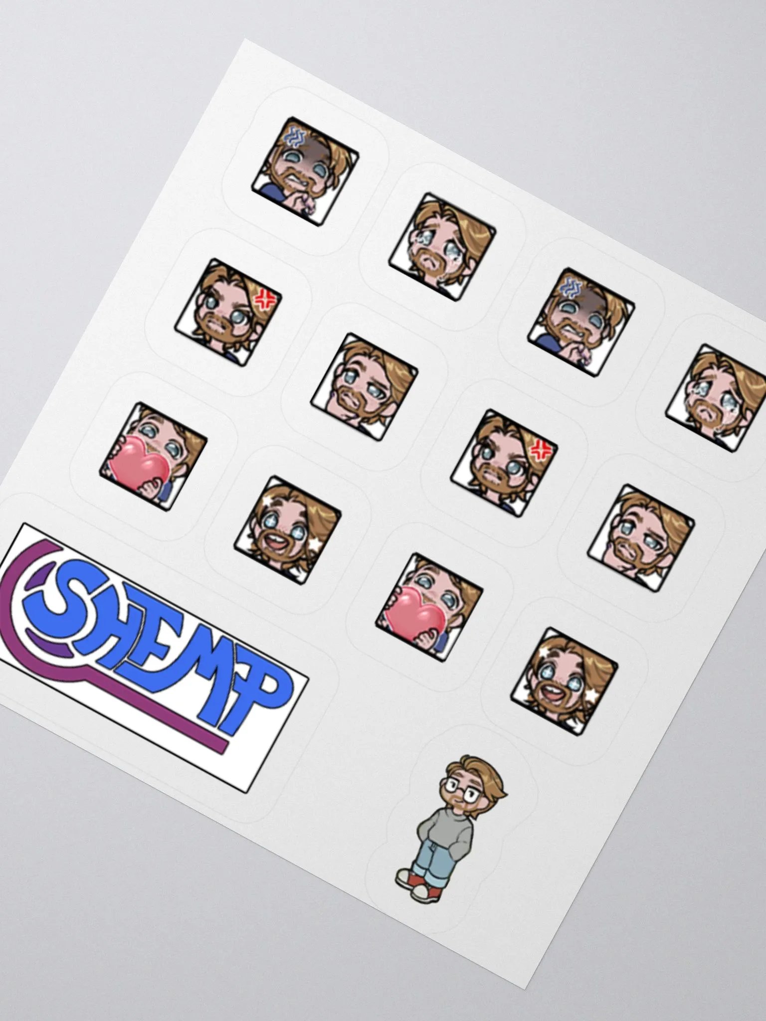 Emote Stickers (Plus 2 Bonus Stickers!) product image (2)