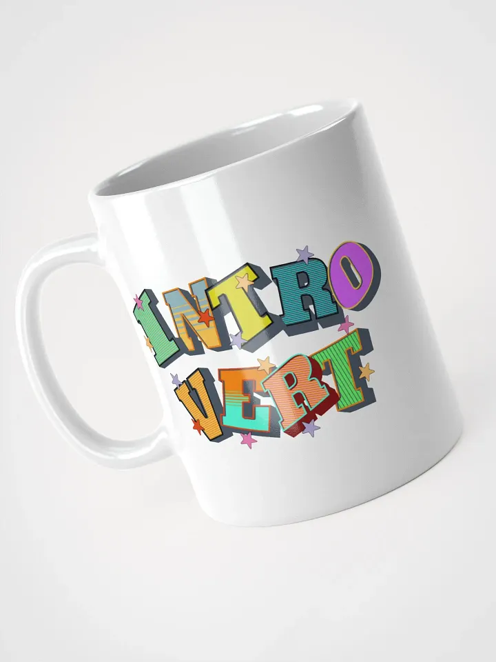 Introvert Block Letter Vibes Mug product image (2)