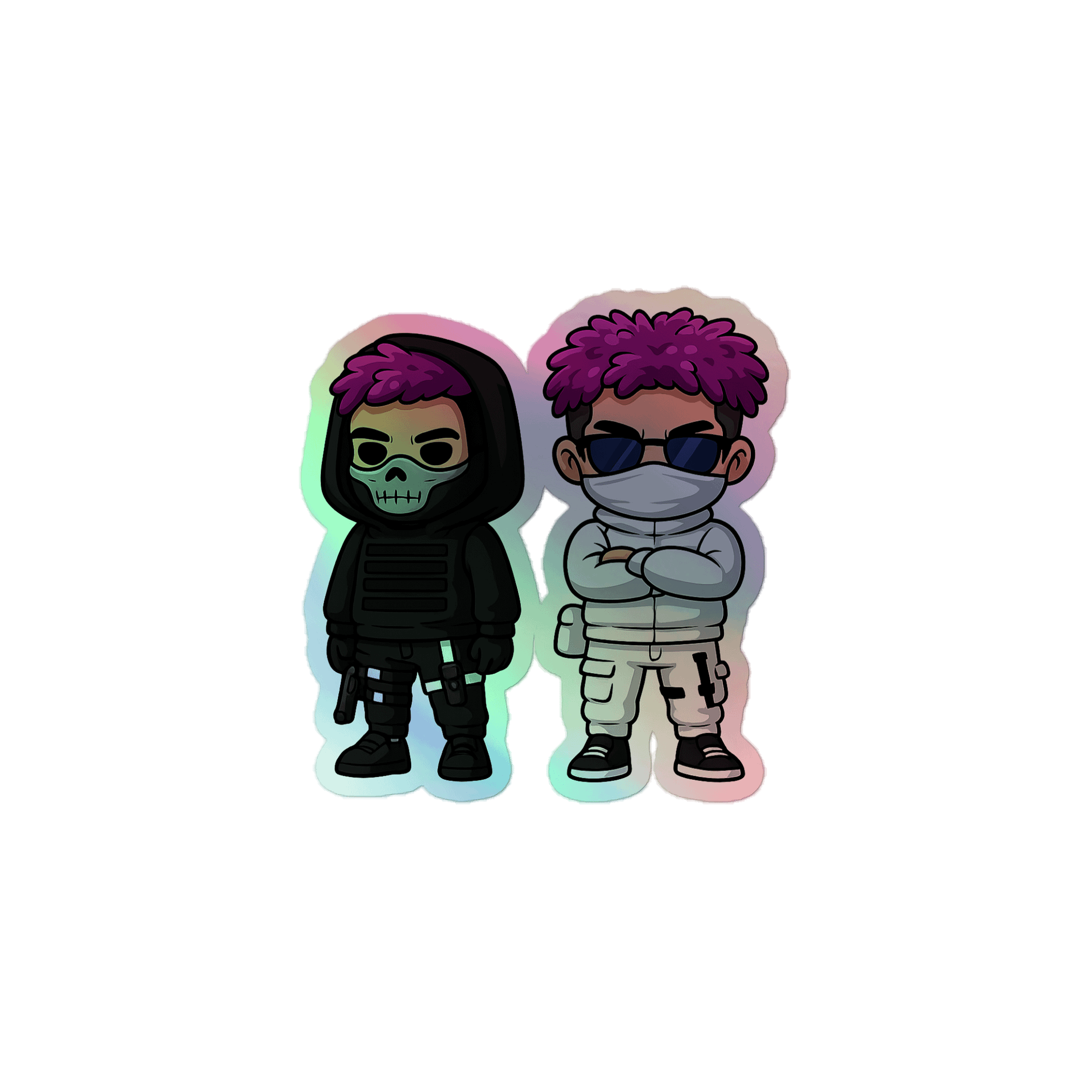Holographic Sticker - Elite Ops Lee Myst - Tora X Kai Tora (Childish Squad) product image (1)