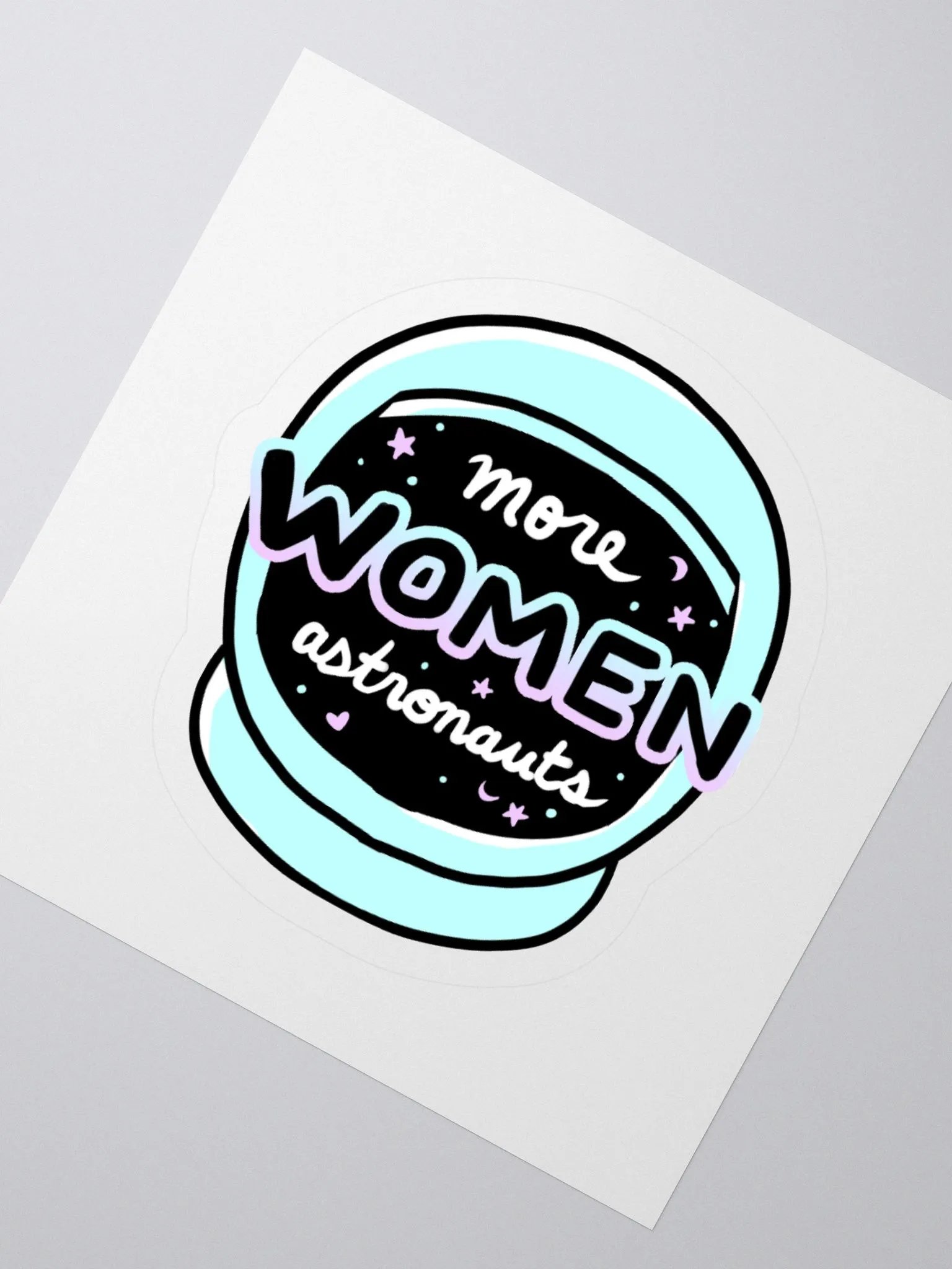 More Women Astronauts Sticker - Blue product image (2)