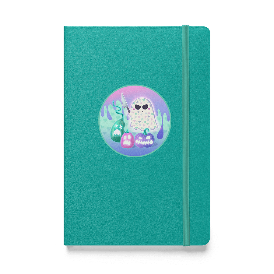 Pastel Little Ghost Pumpkin Carver - Hardcover Notebook product image (1)