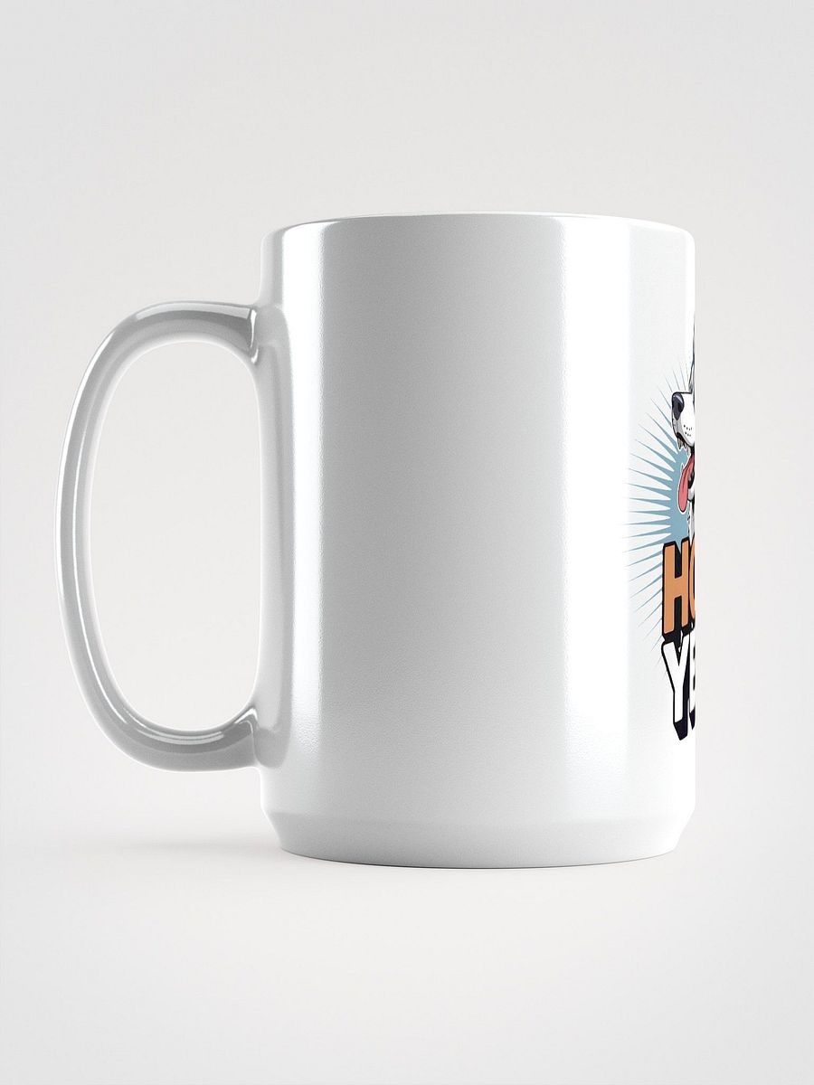 Howl Yeah! Playful Husky White Glossy Mug product image (6)