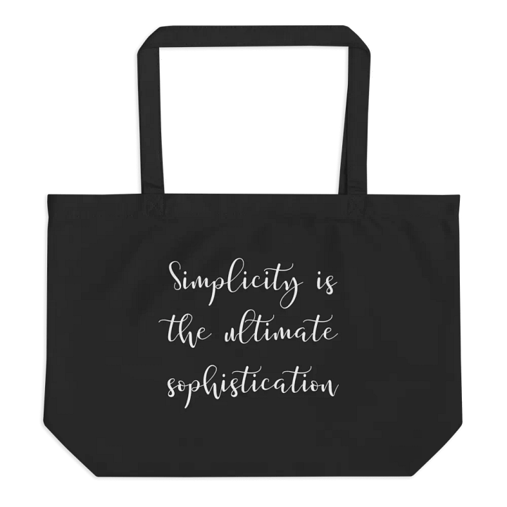 Simplicity Is The Ultimate Sophistication Tote Bag product image (2)