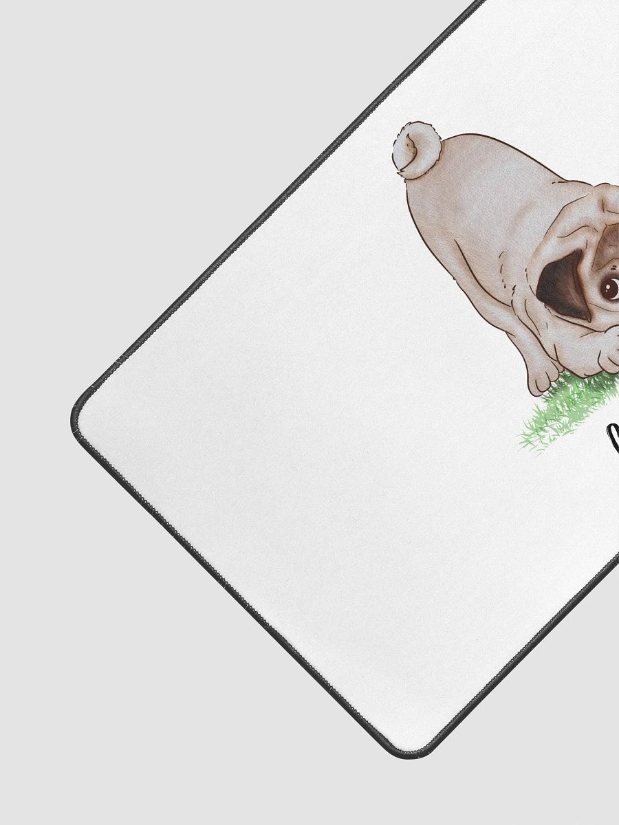 Playful Pug Desk Mat product image (3)