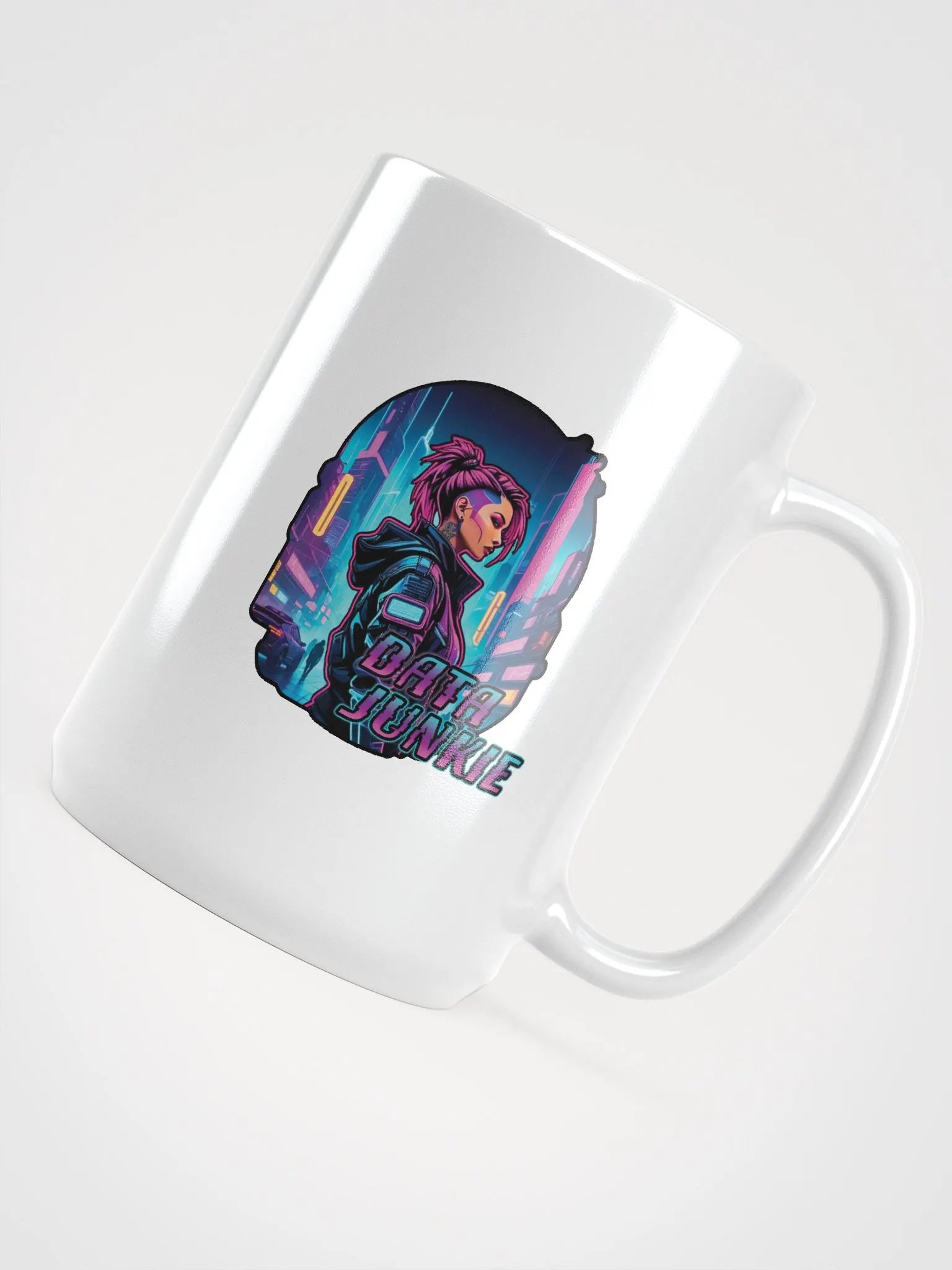 Neon Data Junkie Mug product image (4)