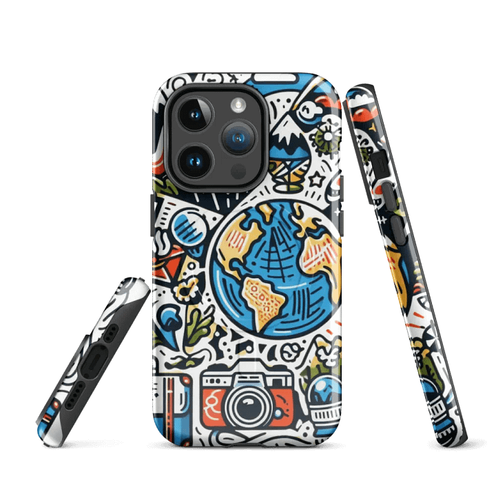 MagSafe® Tough Case for iPhone® | AI Travel Designs for an Enthusiastic Life product image (3)